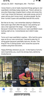 782 a1p. Facebook - Arlo Guthrie - Leadbelly's birthday