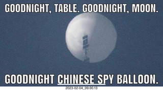 Facebook - Goodnight Moon Goodnight Chinese Spy Balloon