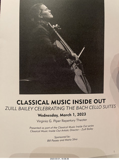 Mesa Arts Center - Zuill Bailey Bach 'cello suites program