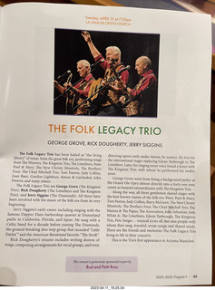 Musicfest - Folk Legacy Trio program