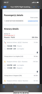 HOP2 SQ flights economy $3188