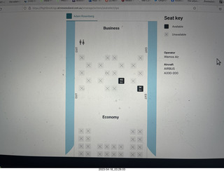 2 a1s. airline web page for later flights