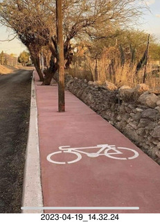 Facebook bicycle path