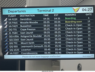 2 a1s. Astro Trails - Perth - airline schedule