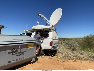 Astro Trails - Exmouth - news truck