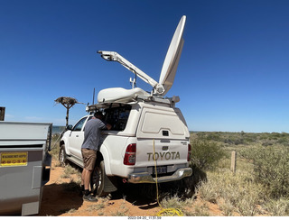 Astro Trails - Exmouth - news truck