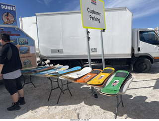 Astro Trails - Australia - sand dunes boards