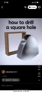 Facebook - How to drill a square hole