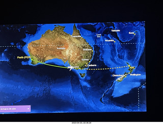 3 a1s. PER-AKL in-flight map display