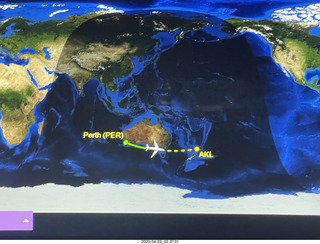 PER-AKL in-flight map display