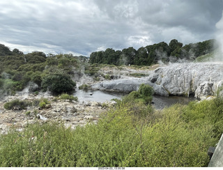 110 a1s. New Zealand - Thermal Hot Springs - Te Puia - steam and geyser