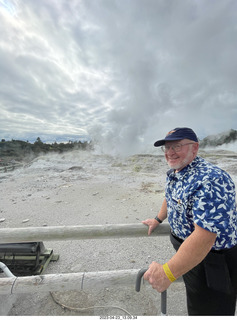 123 a1s. New Zealand - Thermal Hot Springs - Te Puia - steam and geyser + Adam