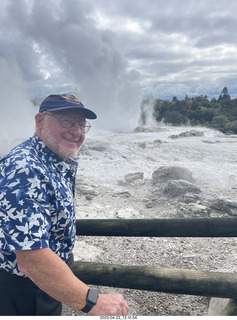 129 a1s. New Zealand - Thermal Hot Springs - Te Puia - steam and geyser + Adam