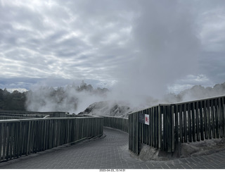 New Zealand - Thermal Hot Springs - Te Puia - steam and geyser