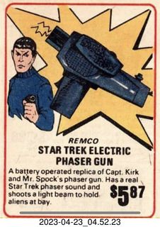 Facebook - Star Trek electric phaser gun