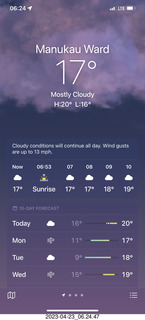 New Zealand - Rotorua - weather on iPhone