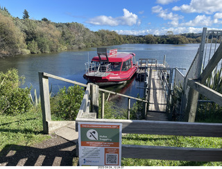 53 a1s. New Zealand - Huka Falls River Cruise boat