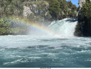 New Zealand - Huka Falls River Cruise + waterfall + rainbow