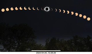 total solar eclipse timelapse