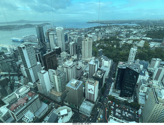 New Zealand - Auckland Sky Tower 51st floor view down through glass