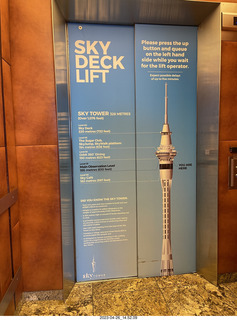 New Zealand - Auckland Sky Tower 51st floor elevator