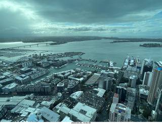 New Zealand - Auckland Sky Tower 51st floor view down through glass