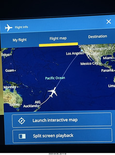 348 a1s. airline in-flight map