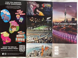 9 a1s. New Zealand - Auckland Sky Tower brochure