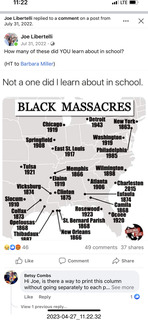 Facebook - black massacres