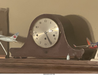 my grandmother's clock in my hifi room