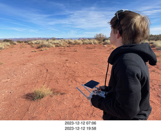 334 a20. Nokai Dome airstrip + Tyler at drone controls