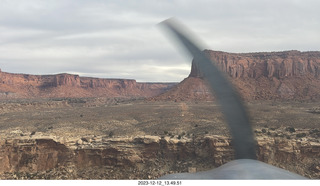 aerial - Happy Canyon airstrip landing