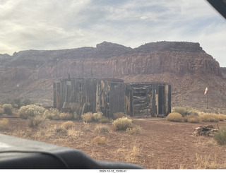 169 a20. Happy Canyon airstrip - old buildings