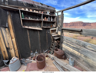 180 a20. Happy Canyon airstrip - old buildings and stuff