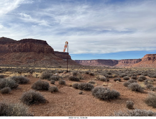 Happy Canyon airstrip - windsock