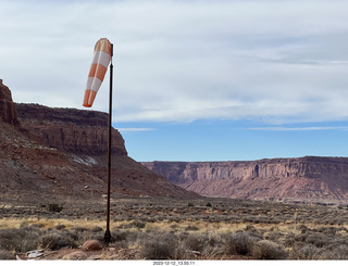 202 a20. Happy Canyon airstrip - windsock