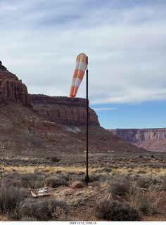 203 a20. Happy Canyon airstrip - windsock