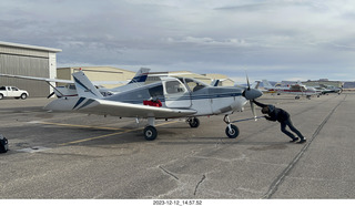 262 a20. Canyonlands Airport (CNY) - Tyler pushing N8377W back