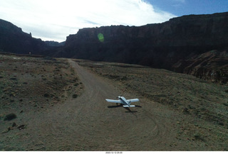 318 a20. Tyler drone photo - Hidden Splendor airstrip + N8377W