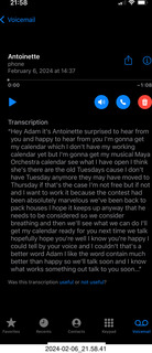 44 a22. Antoinette message