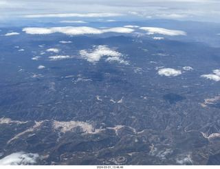 aerial - airline flight to Mexico