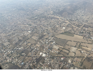 aerial - airline flight to Mexico