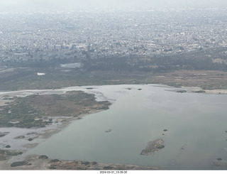 aerial - airline flight to Mexico