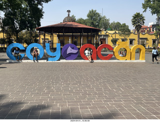 97 a24. Mexico City - Coyoacan sign