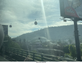 drive to Teotihuacan - Mexicable gondola lift