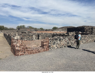 Teotihuacan - Temple of the Sun - our guide Alijandra