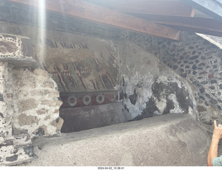 Teotihuacan - Temple of the  Sun - painting