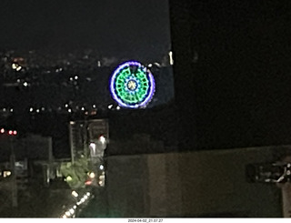 191 a24. Mexico City at night - cool ferris wheel in the distance