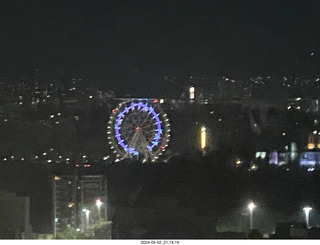 Mexico City at night - cool ferris wheel in the distance