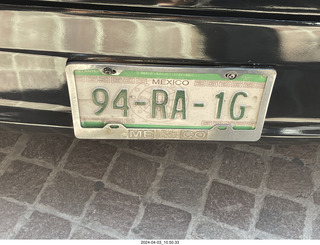 6 a24. bus license plate